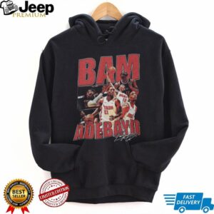 Bam Adebayo Miami Heat Retro 90s Vintage Style Basketball T Shirt