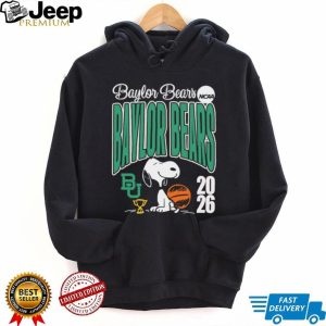 Baylor Bears Snoopy 2026 NCAA College Basketball Fan T shirt Baylor Bears Snoopy 2026 NCAA College Basketball Fan T shirt