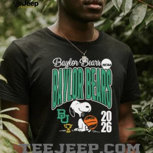 Baylor Bears Snoopy 2026 NCAA College Basketball Fan T shirt