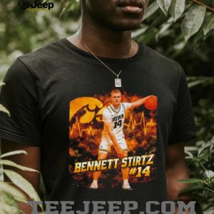 Bennett Stirtz Iowa Hawkeyes Basketball Player Number 14 T Shirt Bennett Stirtz Iowa Hawkeyes Basketball Player Number 14 T Shirt