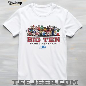 Big Ten Family Portrait All Mascots Conference Graphic T Shirt
