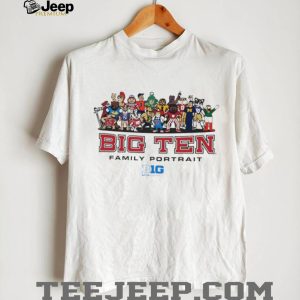 Big Ten Family Portrait All Mascots Conference Graphic T Shirt