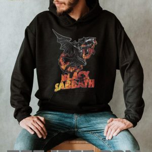 Black Sabbath Flaming Winged Demon Heavy Metal T Shirt