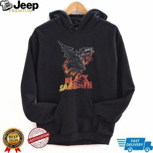 Black Sabbath Flaming Winged Demon Heavy Metal T Shirt