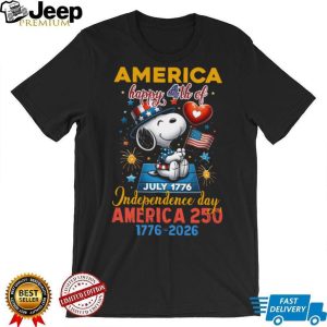 Snoopy Happy 4th of July 1776 Independence Day America 250 T Shirt Snoopy Happy 4th of July 1776 Independence Day America 250 T Shirt