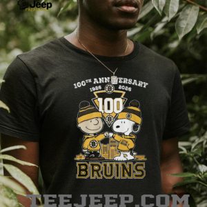 Boston Bruins 100th Anniversary 1926 2026 Snoopy and Charlie Brown T Shirt Boston Bruins 100th Anniversary 1926 2026 Snoopy and Charlie Brown T Shirt