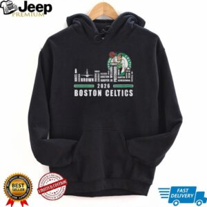 Boston Celtics 2026 Team Roster Skyline Basketball Fan T Shirt Boston Celtics 2026 Team Roster Skyline Basketball Fan T Shirt