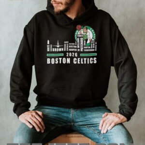 Boston Celtics 2026 Team Roster Skyline Basketball Fan T Shirt