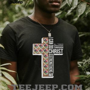 Boston Sports Teams Cross T Shirt Philippians 413 I Can Do All Things Through Christ