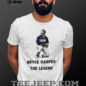 Bryce Harper The Legend Team USA Baseball Victory Pose T Shirt Bryce Harper The Legend Team USA Baseball Victory Pose T Shirt