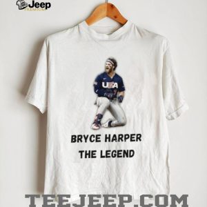 Bryce Harper The Legend Team USA Baseball Victory Pose T Shirt