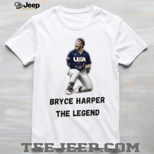 Bryce Harper The Legend Team USA Baseball Victory Pose T Shirt