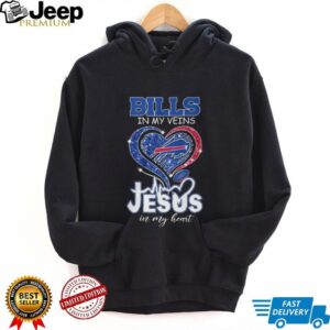 Buffalo Bills In My Veins Jesus In My Heart Religious Fan Shirt