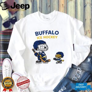 Buffalo Ice Hockey Snoopy and Woodstock Graphic T Shirt Buffalo Ice Hockey Snoopy and Woodstock Graphic T Shirt