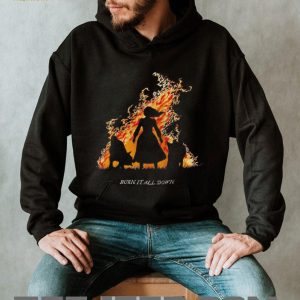 Burn It All Down Silhouette Fire Fantasy Graphic T Shirt Burn It All Down Silhouette Fire Fantasy Graphic T Shirt