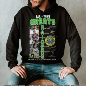 Canberra Raiders All Time Greats Legends Signature Tribute T Shirt