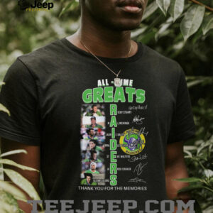 Canberra Raiders All Time Greats Legends Signature Tribute T Shirt