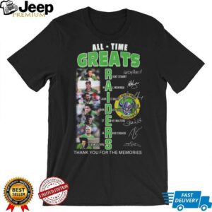 Canberra Raiders All Time Greats Legends Signature Tribute T Shirt