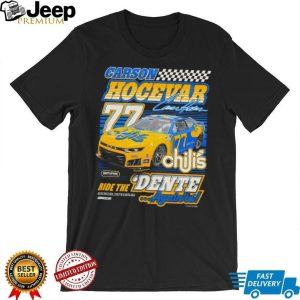 Carson Hocevar #77 Chili's NASCAR Racing Team Retro Black T Shirt