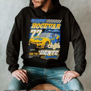 Carson Hocevar #77 Chili's NASCAR Racing Team Retro Black T Shirt