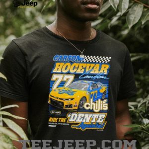 Carson Hocevar #77 Chili's NASCAR Racing Team Retro Black T Shirt