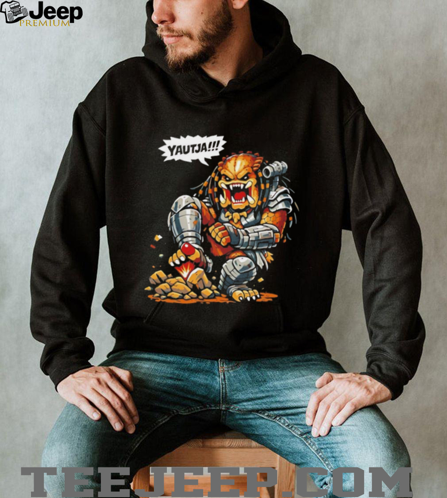 Cartoon Yautja Predator Warrior Sci Fi Fan Art T Shirt Cartoon Yautja Predator Warrior Sci Fi Fan Art T Shirt