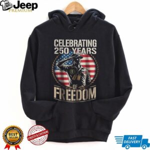 Celebrating 250 Years of Freedom Saluting Soldier Patriotic T Shirt Celebrating 250 Years of Freedom Saluting Soldier Patriotic T Shirt