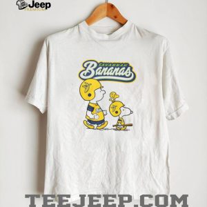Charlie Brown and Snoopy Savannah Bananas Baseball T Shirt