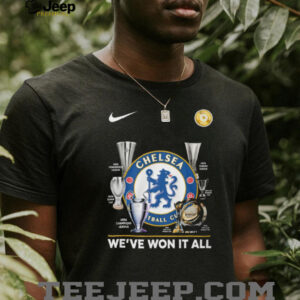 Chelsea FC We've Won It All Trophies Collection Nike T Shirt