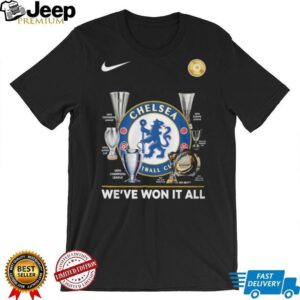 Chelsea FC We've Won It All Trophies Collection Nike T Shirt