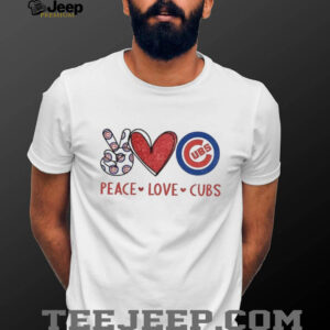 Chicago Cubs Peace Love Cubs Baseball Fan T Shirt Chicago Cubs Peace Love Cubs Baseball Fan T Shirt
