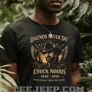 Chuck Norris Legends Never Die 1940 2026 Memorial Tribute T Shirt