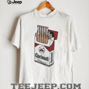 Cincinnati Baseball Bats Cigarette Pack Vintage Style T Shirt Cincinnati Baseball Bats Cigarette Pack Vintage Style T Shirt