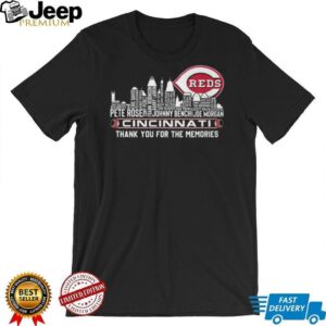 Cincinnati Reds Baseball Thank You For The Memories Players Signatures T Shirt Cincinnati Reds Baseball Thank You For The Memories Players Signatures T Shirt