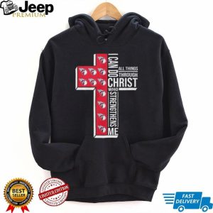 Cleveland Guardians Baseball Cross “I Can Do All Things Through Christ” T Shirt Cleveland Guardians Baseball Cross “I Can Do All Things Through Christ” T Shirt