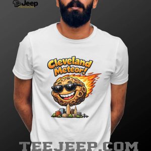 Cleveland Meteor Cartoon Sunglasses Graphic T Shirt Cleveland Meteor Cartoon Sunglasses Graphic T Shirt