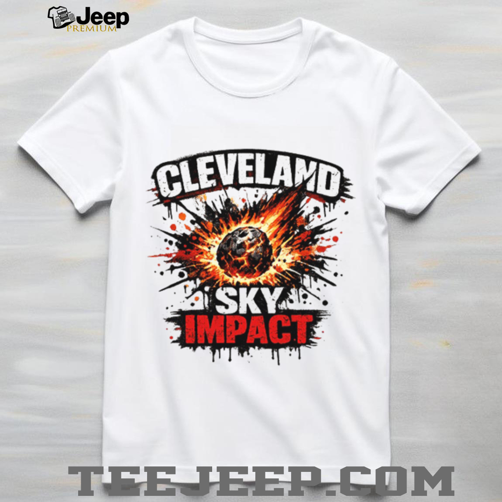 Cleveland Sky Impact Meteor Blast Graphic T Shirt (2) Cleveland Sky Impact Meteor Blast Graphic T Shirt (2)