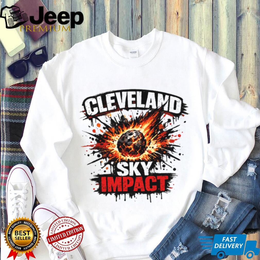 Cleveland Sky Impact Meteor Blast Graphic T Shirt (2) Cleveland Sky Impact Meteor Blast Graphic T Shirt (2)