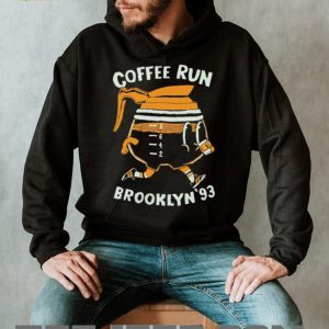 Coffee Run Brooklyn '93 Retro Cartoon Caffeine T Shirt