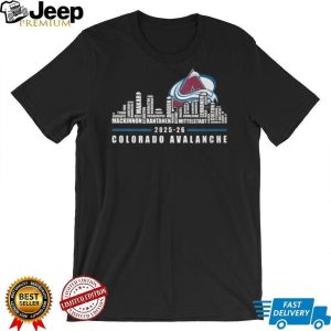 Colorado Avalanche 2025 26 Team Roster Skyline Hockey T Shirt
