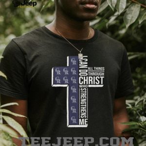 Colorado Rockies Christian Faith T Shirt Strengthening Cross Design