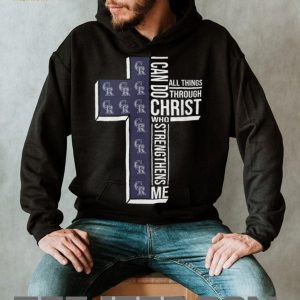 Colorado Rockies Christian Faith T Shirt Strengthening Cross Design