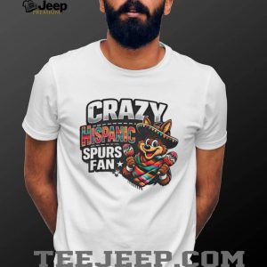 Crazy Hispanic Spurs Fan Coyote Mascot Maracas T Shirt