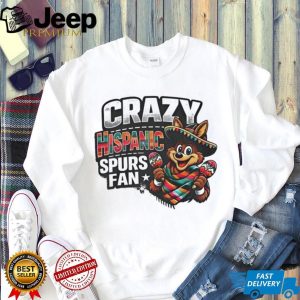 Crazy Hispanic Spurs Fan Coyote Mascot Maracas T Shirt