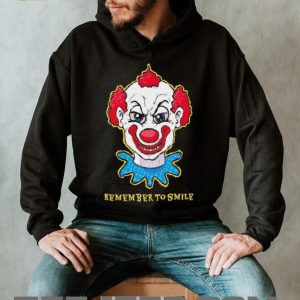 Creepy Killer Clown “Remember To Smile” Horror Graphic T Shirt