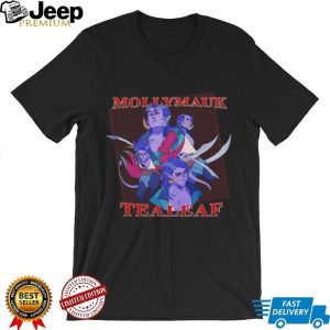 Critical Role Mollymauk Tealeaf Character Art Black Graphic T Shirt