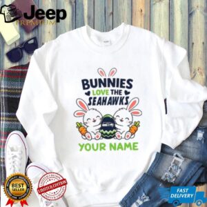 Custom Seahawks Easter Bunny Stuffed T Shirt Custom Seahawks Easter Bunny Stuffed T Shirt