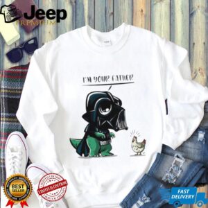 Cute Darth Vader T Rex I'm Your Father Chicken Parody T Shirt