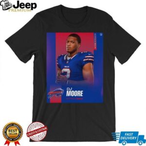DJ Moore Buffalo Bills NFL Football Player Graphic T Shirt