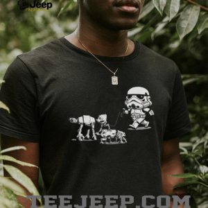 Stormtrooper Walking AT AT & Star Wars Walker Pets T Shirt
